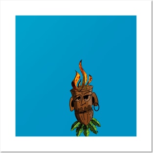 Tiki on Fire Posters and Art